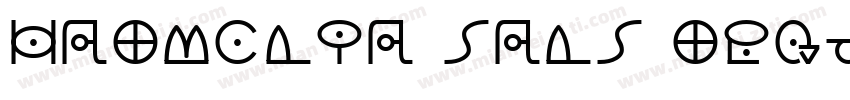 Harmonia Sans Regula字体转换